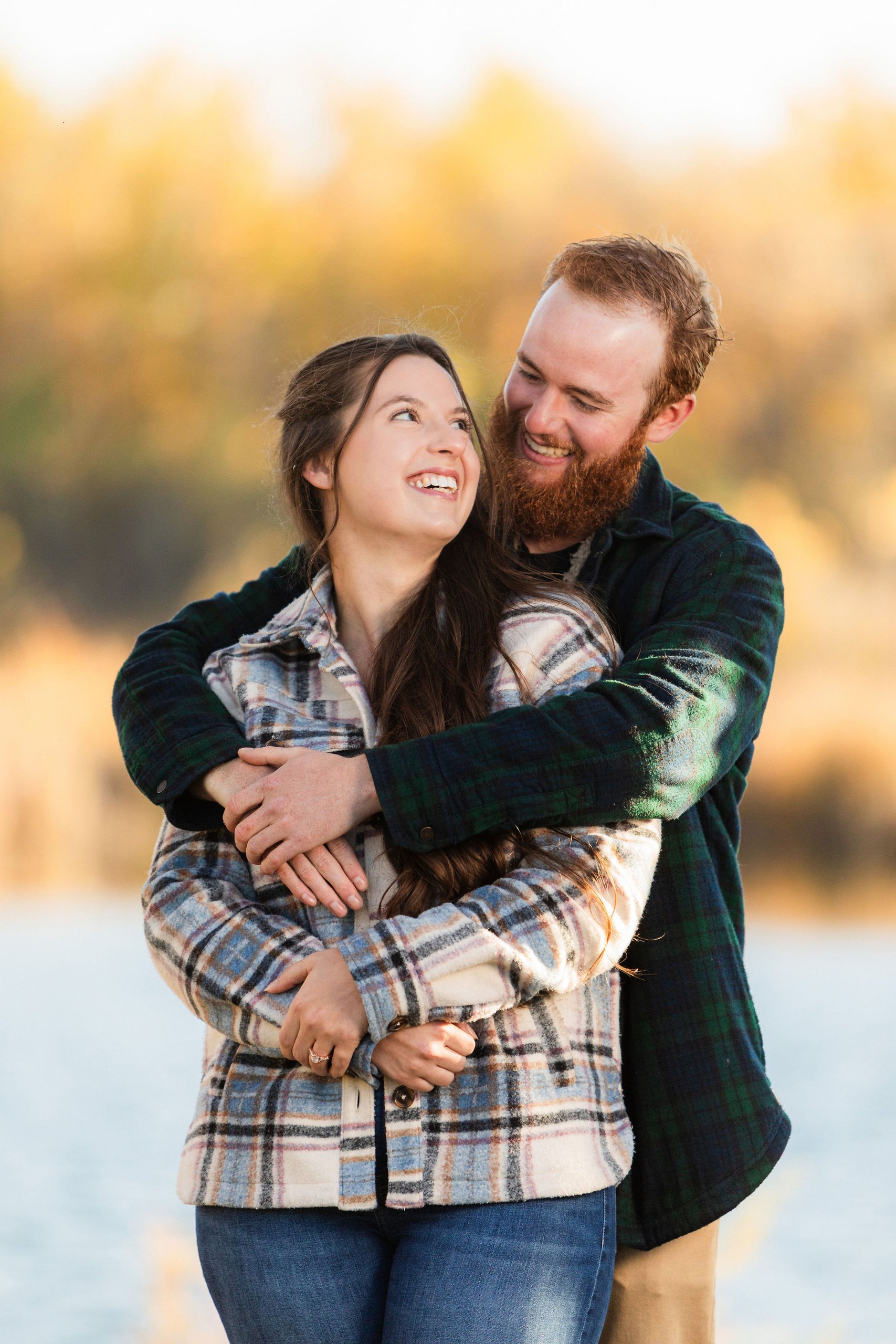 Jade & Jared engagement photo 2 at McMurry Natural Area
