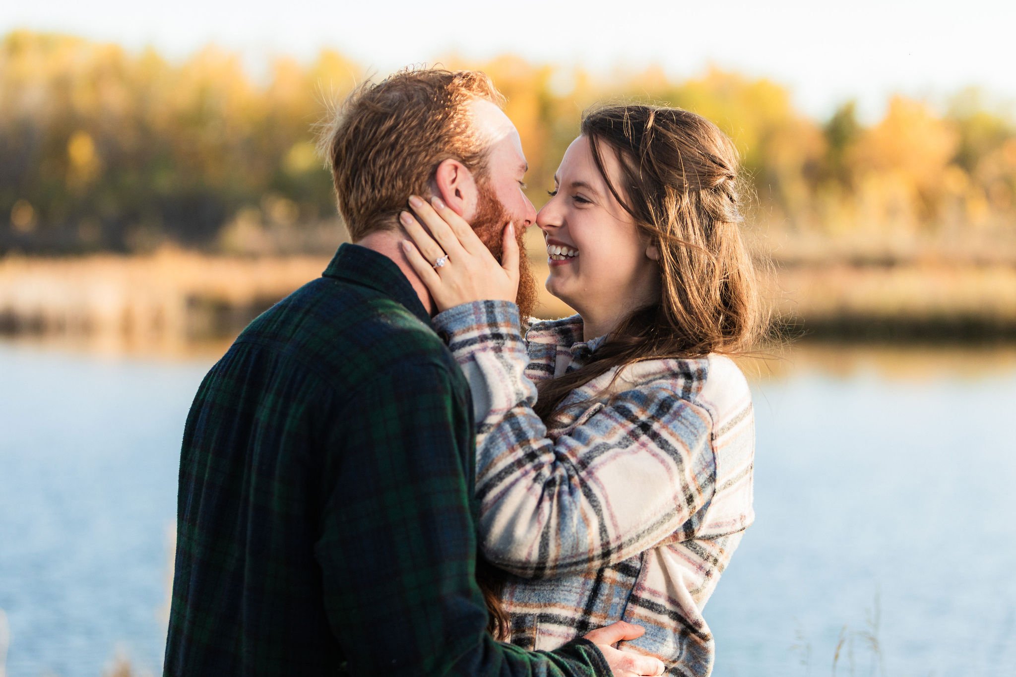 Jade & Jared engagement photo 3 at McMurry Natural Area