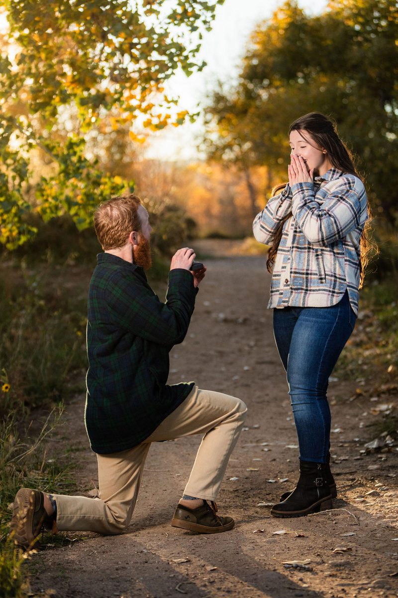 Jade & Jared engagement photo 12 at McMurry Natural Area