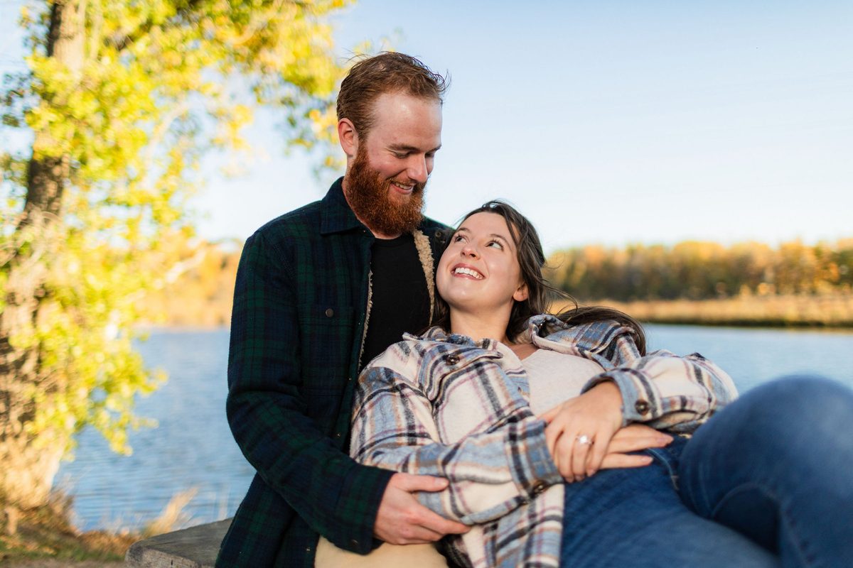 Jade & Jared engagement photo 7 at McMurry Natural Area